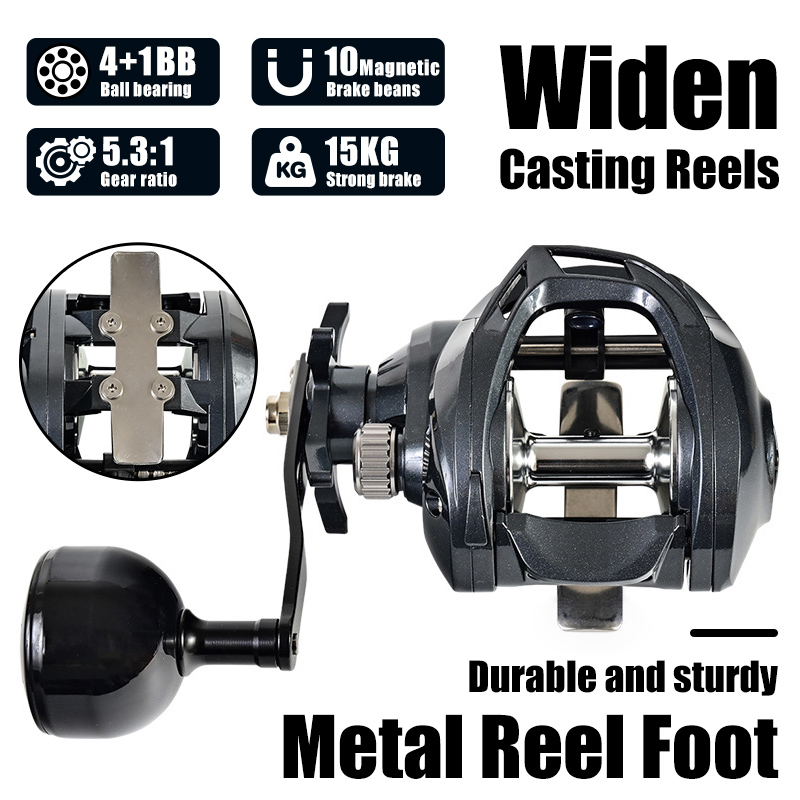 Abu Garcia Reel Max - Corps large, grande capacité, moulinet de