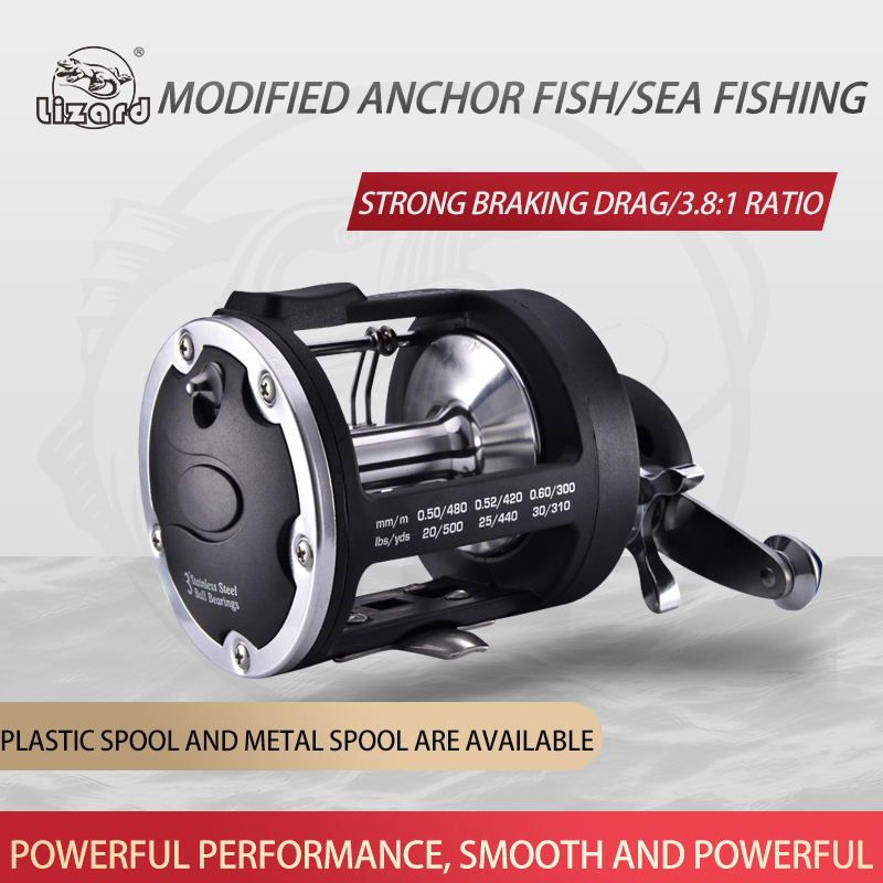 Moulinet de pêche Lizard Fishi - Trolling Reel avis et prix