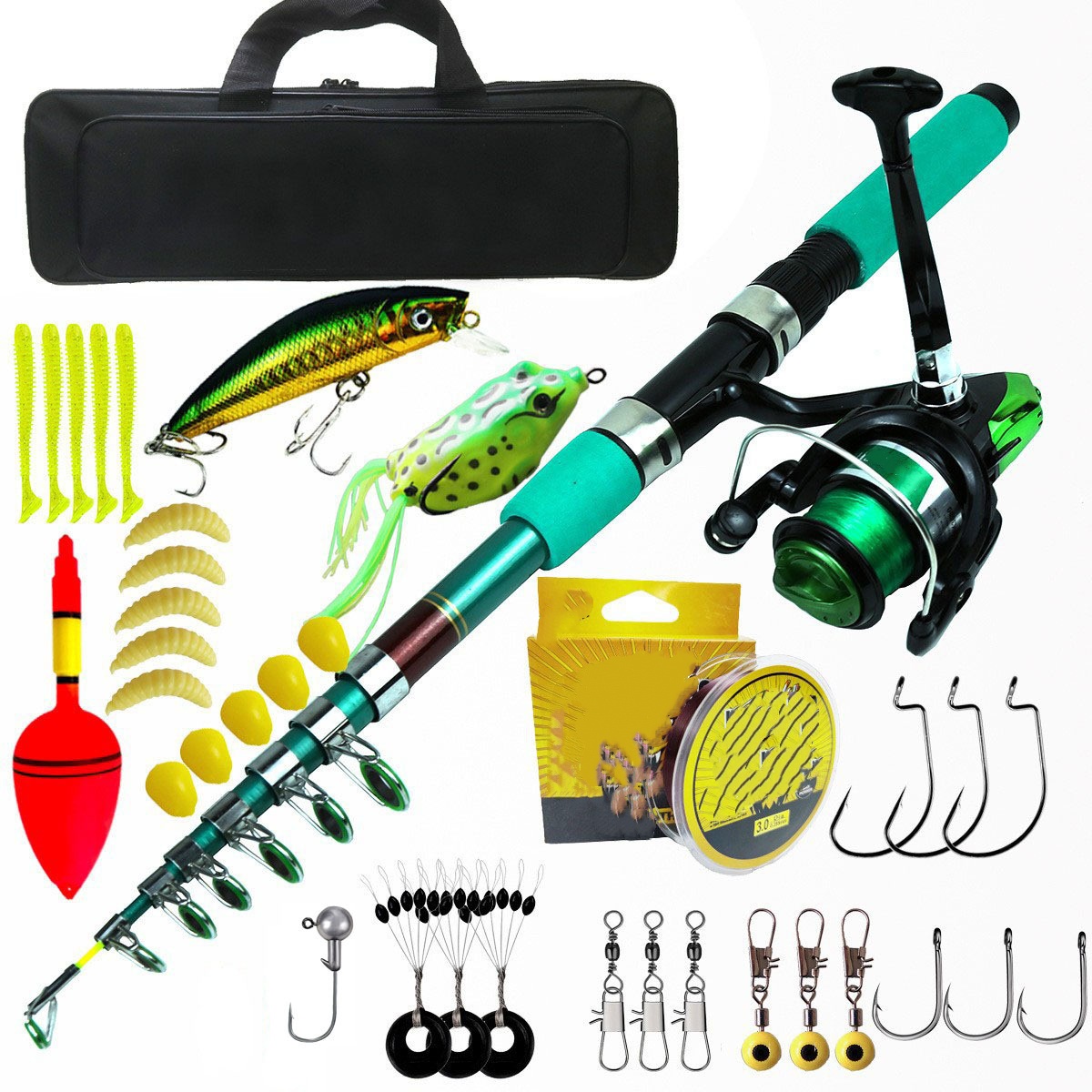 Kit Combo Canne à Pêche Télesc - Reel Bag avis et prix